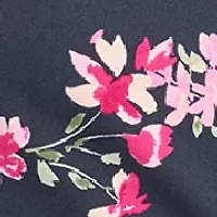 Women's Short Sleeve Floral Print Midi Dress