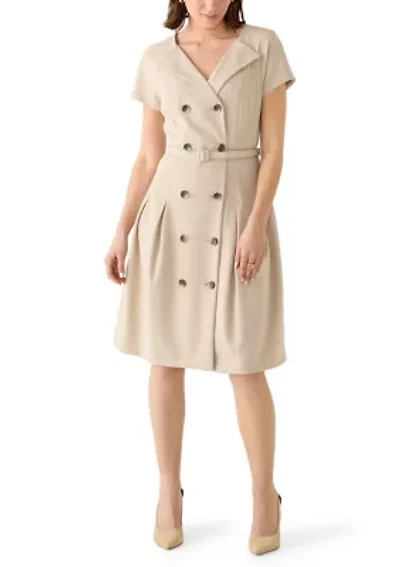 Women's Belted A-Line Mini Dress