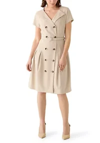 Women's Belted A-Line Mini Dress