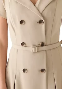 Women's Belted A-Line Mini Dress