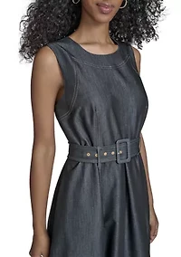 Women's Sleeveless A-Line Dress