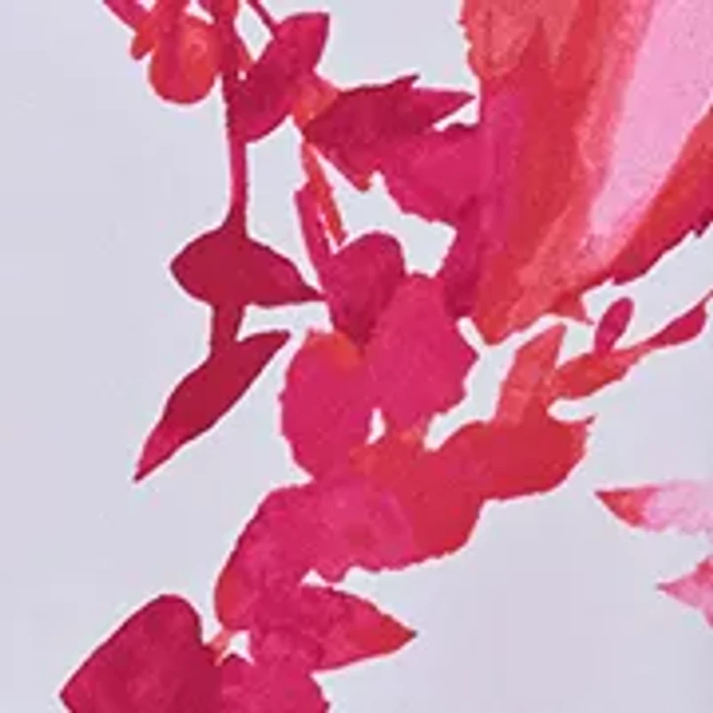 Women's 3/4 Sleeve V-Neck Floral Print Wrap Fit and Flare Dress