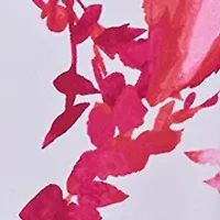 Women's 3/4 Sleeve V-Neck Floral Print Wrap Fit and Flare Dress