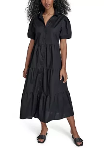 Women's Short Sleeve Shirtdress
