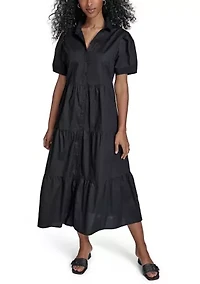 Women's Short Sleeve Shirtdress