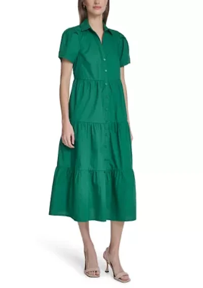Women's Short Sleeve Shirtdress