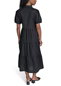 Women's Short Sleeve Shirtdress