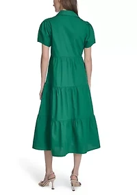Women's Short Sleeve Shirtdress