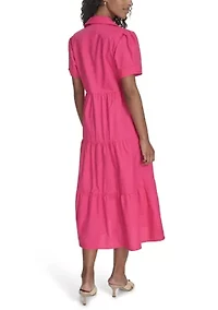 Women's Short Sleeve Shirtdress