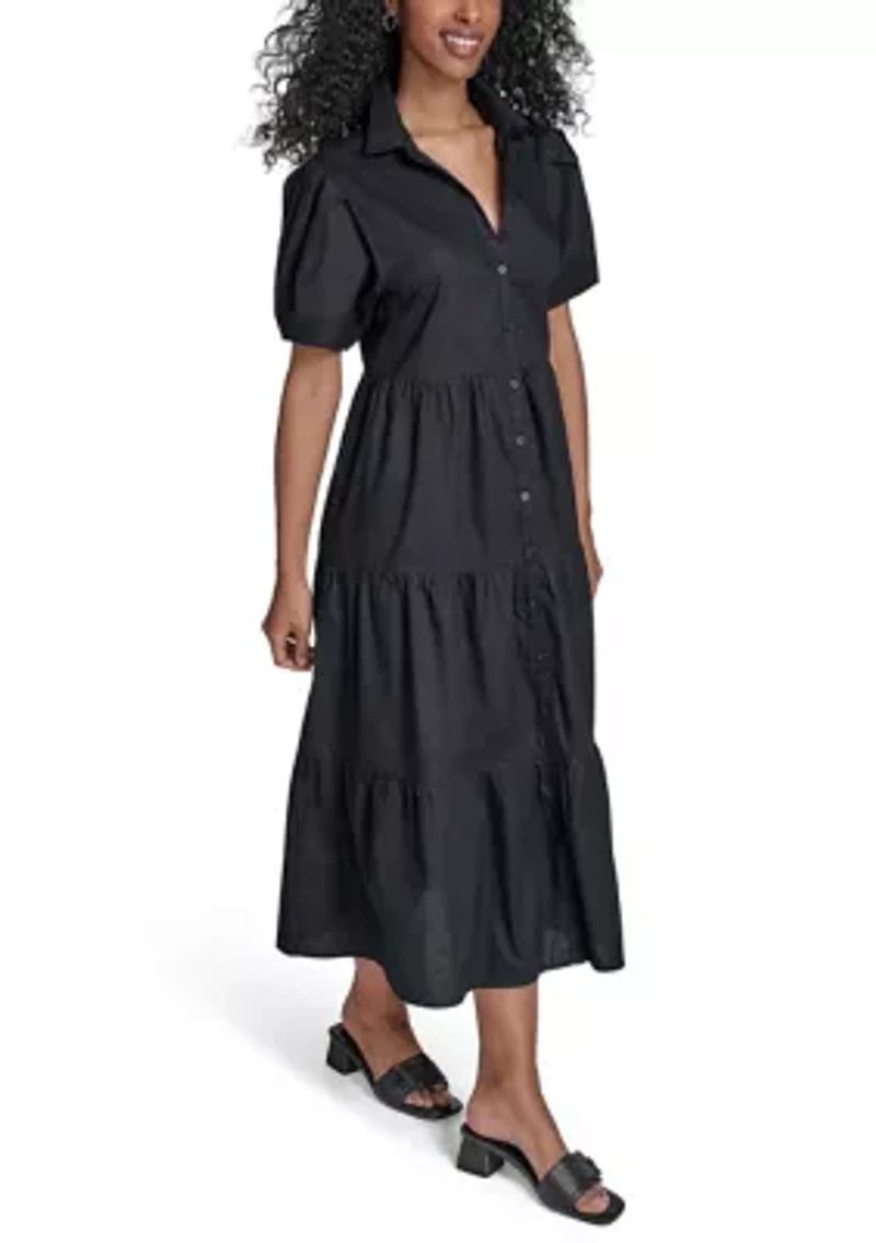 Women's Short Sleeve Shirtdress