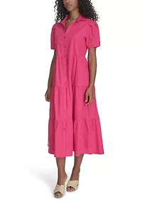 Women's Short Sleeve Shirtdress