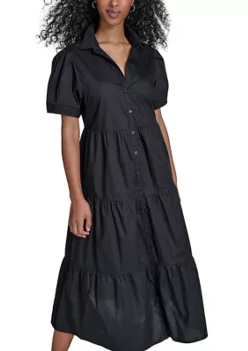 Women's Short Sleeve Shirtdress