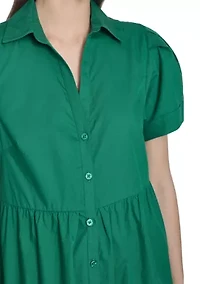 Women's Short Sleeve Shirtdress