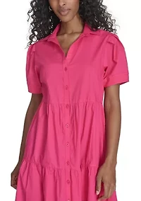 Women's Short Sleeve Shirtdress