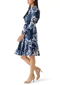 Women's Floral Print A-Line Dress