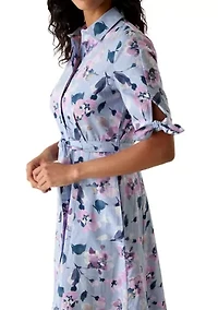 Women's Floral Midi Shirtdress