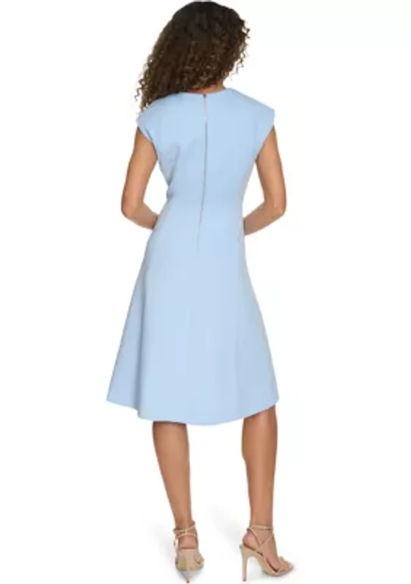 Women's Solid V-Neck Dress
