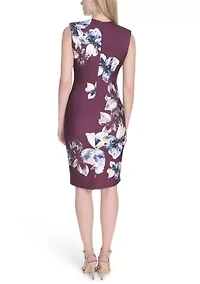 Women's Floral Printed Sheath Dress