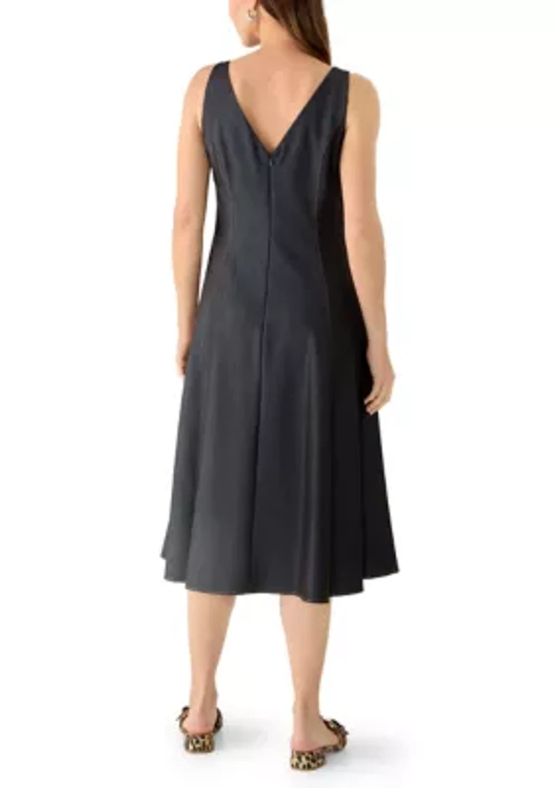 Women's Sleeveless Denim A-Line Dress