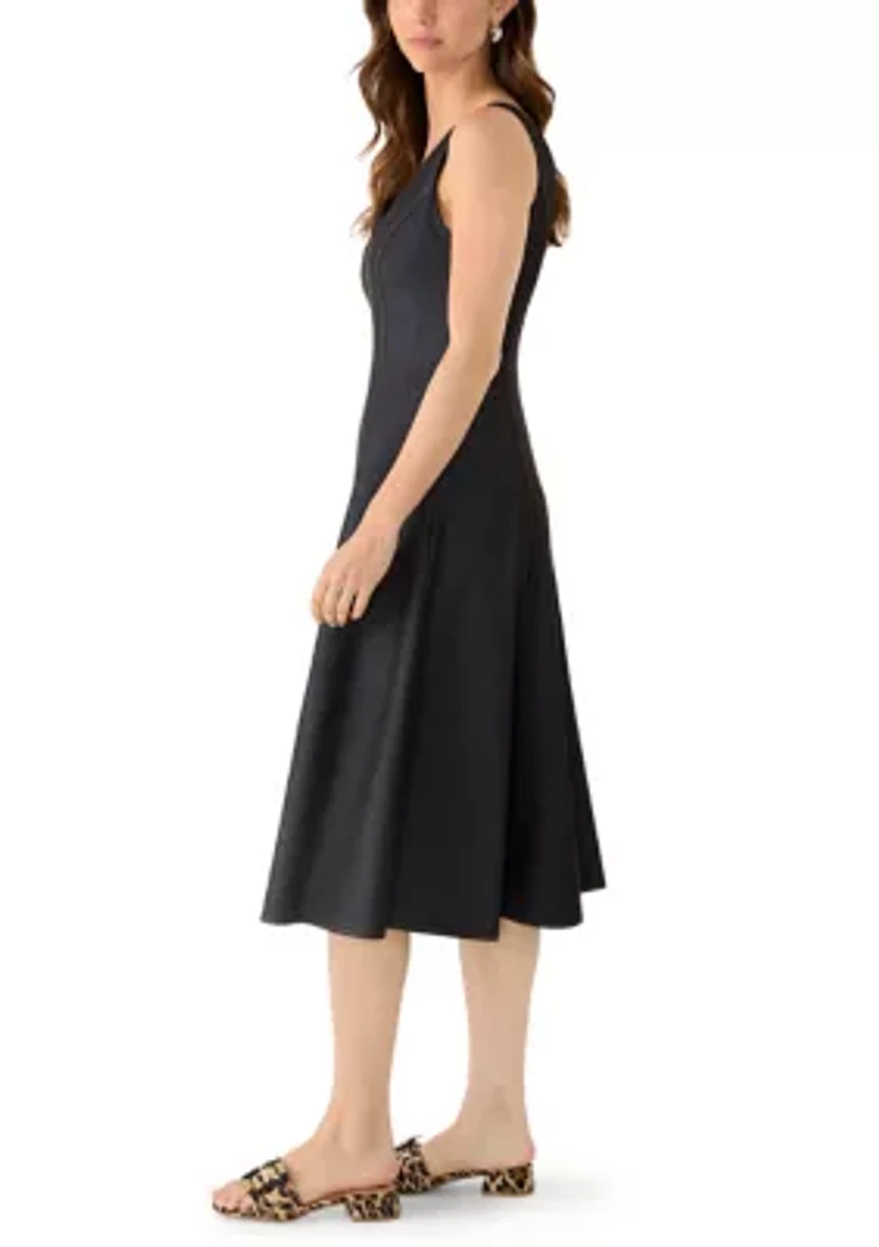 Women's Sleeveless Denim A-Line Dress