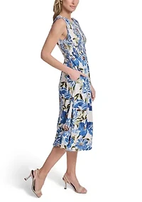 Women's Sleeveless Printed Maxi Dress