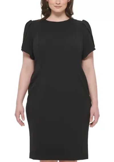 Plus Crew Scuba Sheath Dress