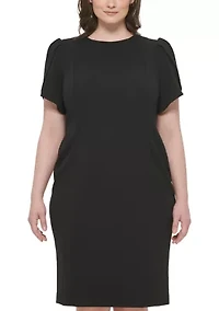 Plus Crew Scuba Sheath Dress