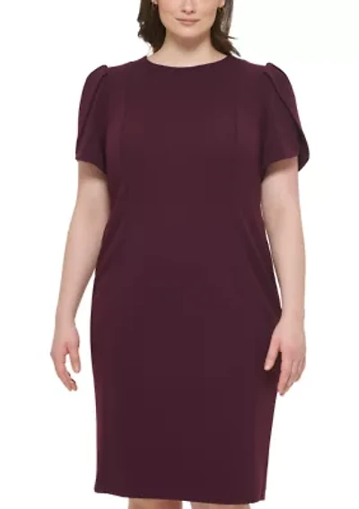 Plus Crew Scuba Sheath Dress