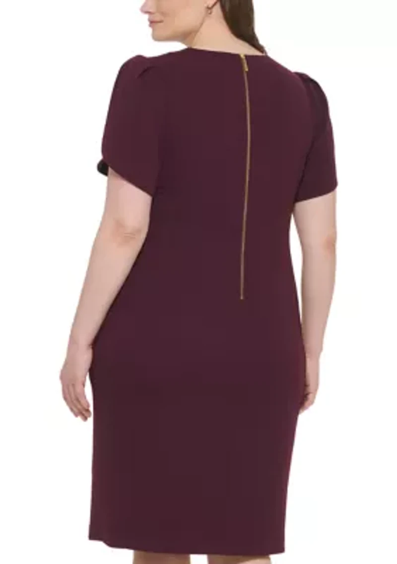 Plus Crew Scuba Sheath Dress