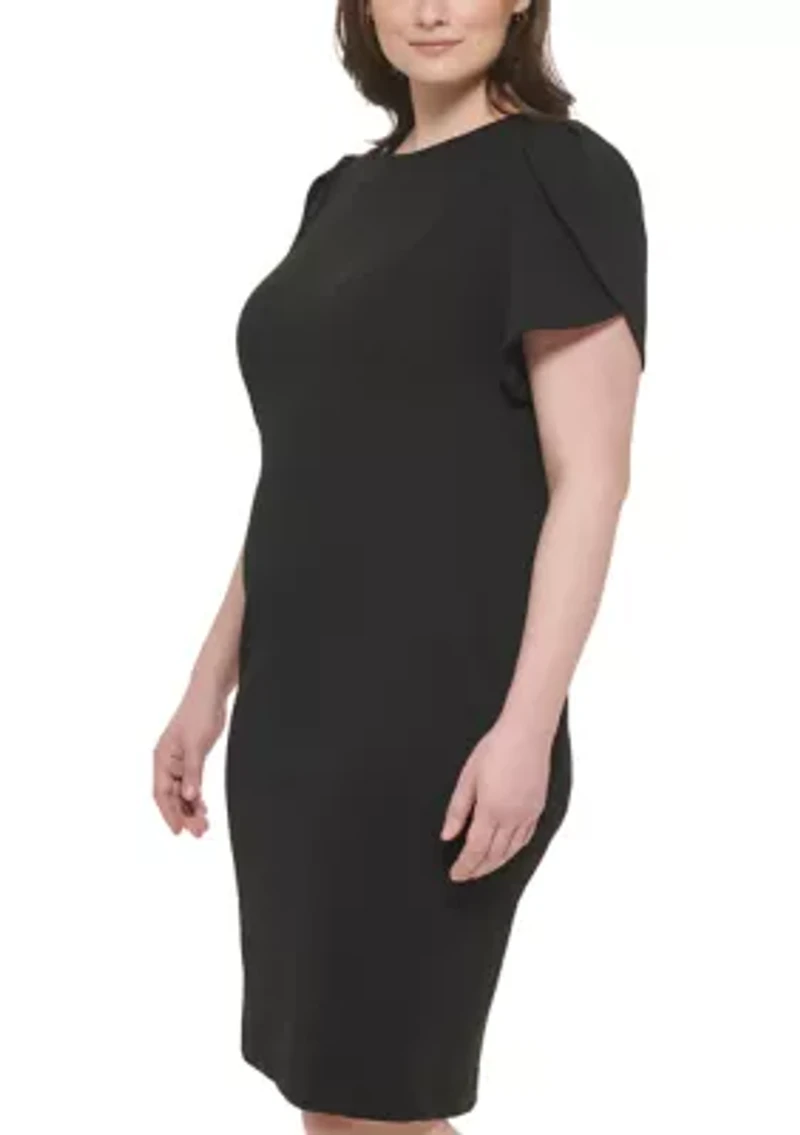 Plus Crew Scuba Sheath Dress