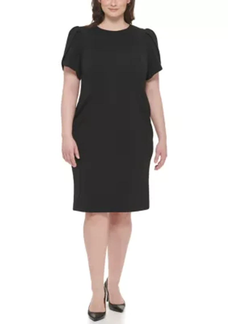 Plus Crew Scuba Sheath Dress