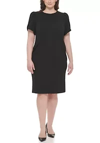 Plus Crew Scuba Sheath Dress