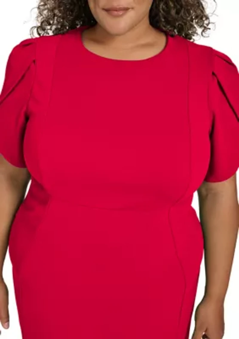 Plus Crew Scuba Sheath Dress
