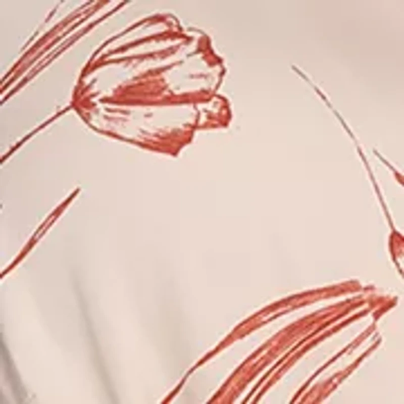 Plus Floral Printed Fit and Flare Dress