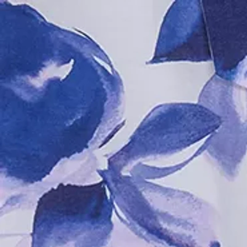 Plus Floral V-Neck Dress