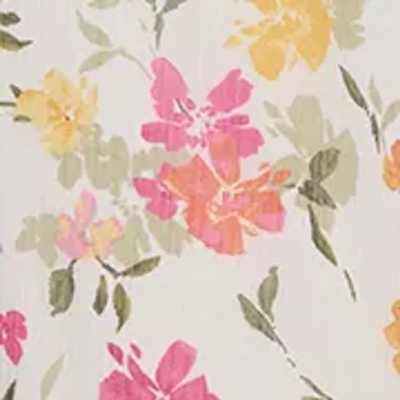 Plus Floral Printed Fit and Flare Chiffon Dress