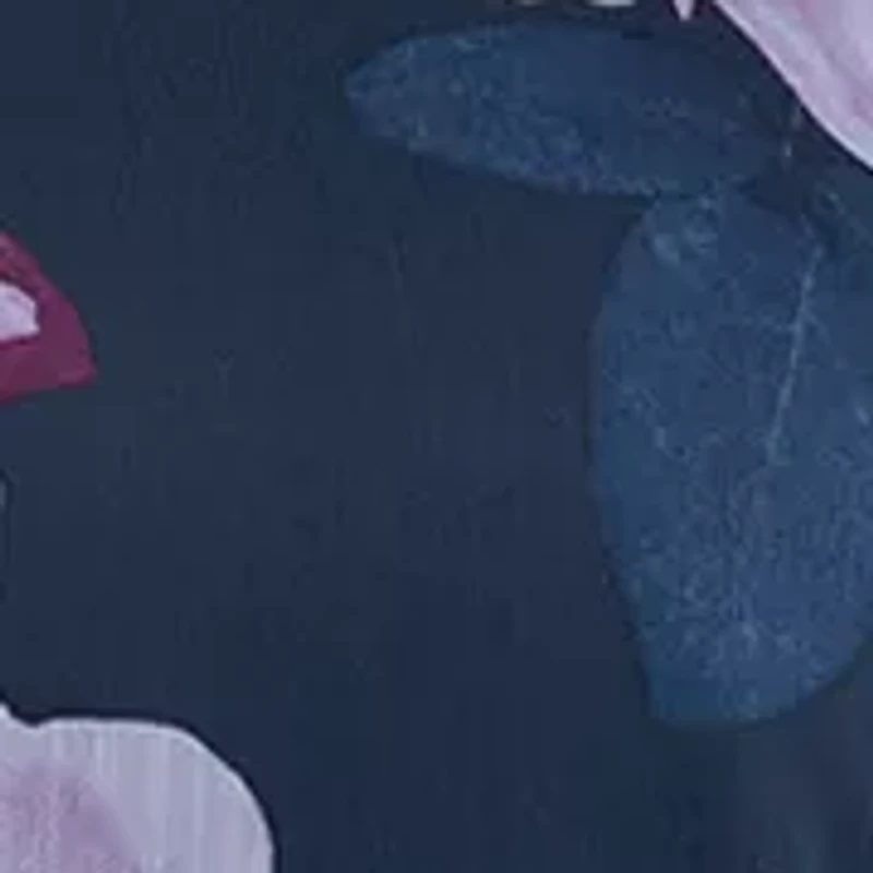 Plus Long Sleeve Floral Short Sheath