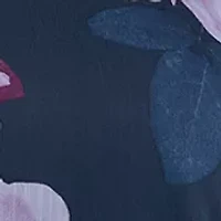 Plus Long Sleeve Floral Short Sheath