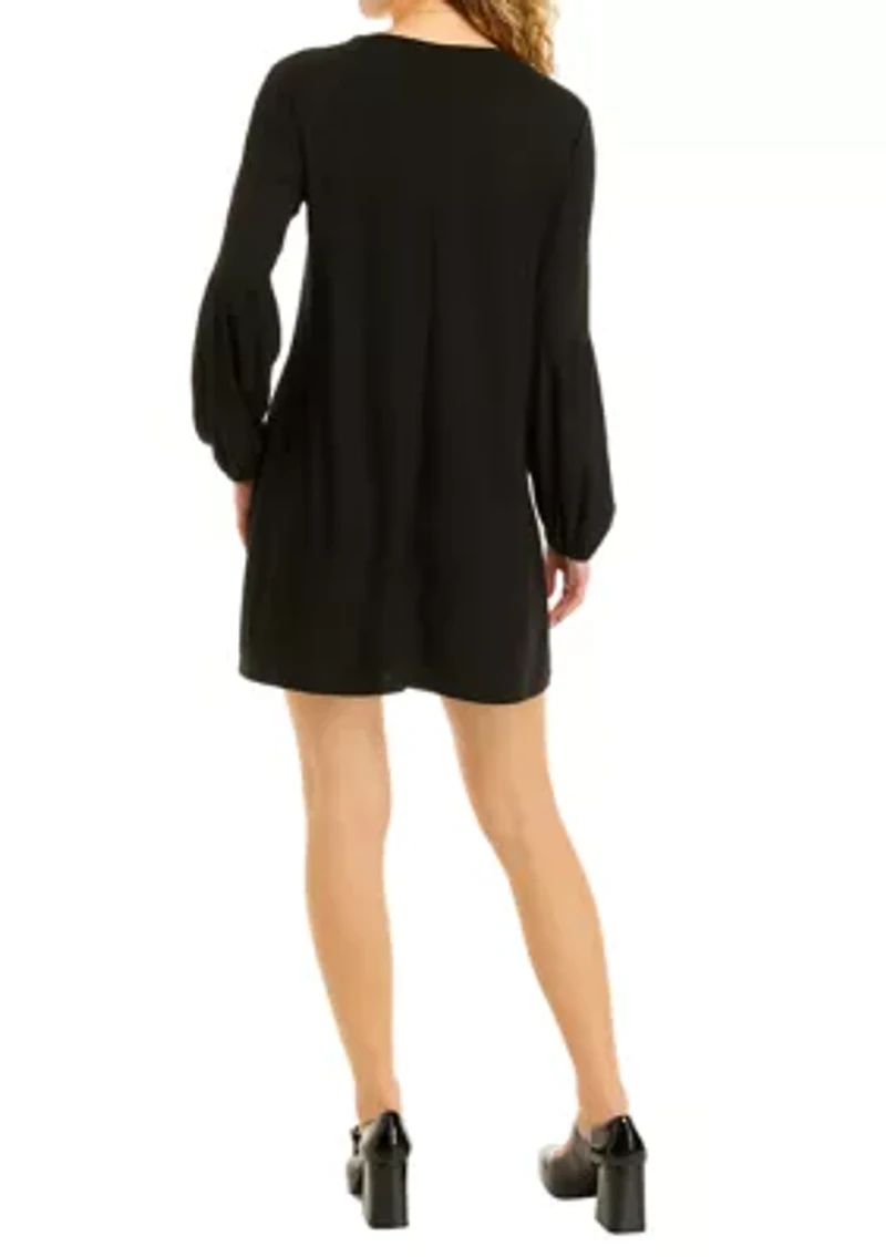 Juniors' Blouson Sleeve Dress