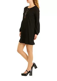 Juniors' Blouson Sleeve Dress