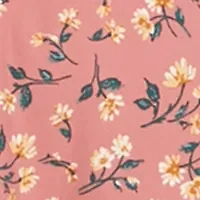 Juniors' Lantern Sleeve Floral Dress