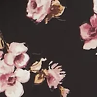 Plus Blouson Sleeve Cinched Cuff Floral Mini Dress