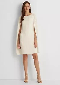 Cape Georgette Cocktail Dress