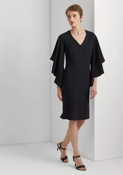 Ruffle Sleeve Cocktail Dress