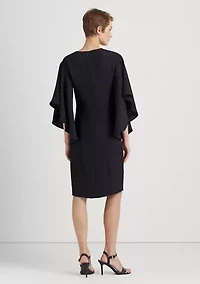 Ruffle Sleeve Cocktail Dress