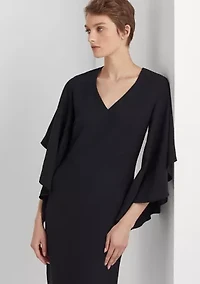 Ruffle Sleeve Cocktail Dress