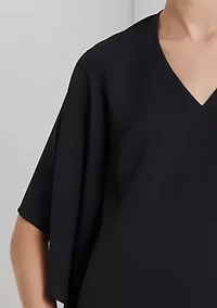 Ruffle Sleeve Cocktail Dress