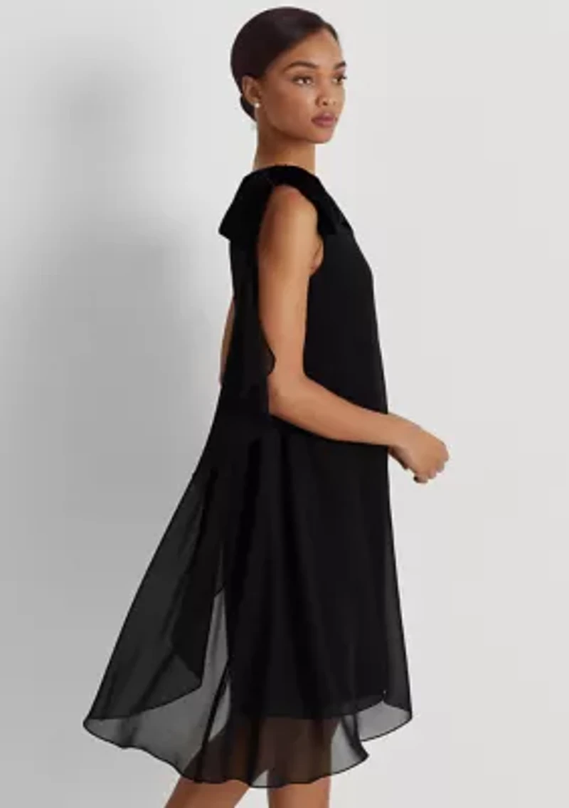 Chiffon One-Shoulder Dress