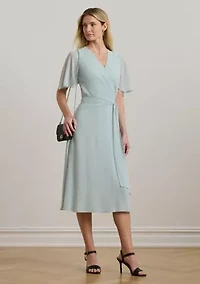 Belted Georgette Dress