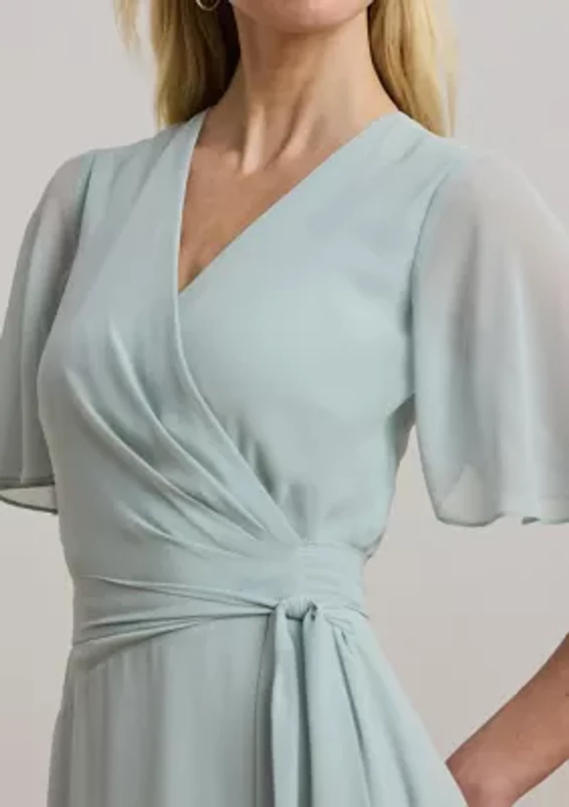 Belted Georgette Dress